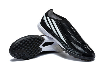 Adidas F50 Hyperfast Pro TF Artificial Turf Soccer Shoes - Black/Core Black/Cloud White