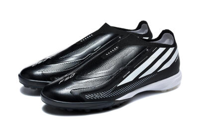 Adidas F50 Hyperfast Pro TF Artificial Turf Soccer Shoes - Black/Core Black/Cloud White