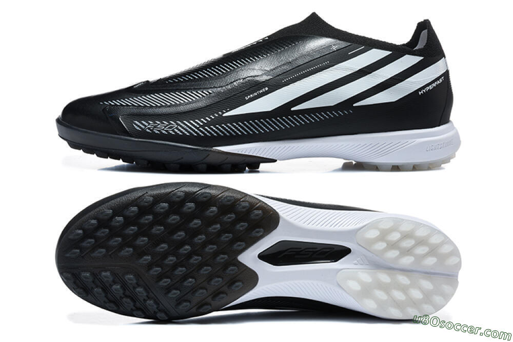 Adidas F50 Hyperfast Pro TF Artificial Turf Soccer Shoes - Black/Core Black/Cloud White 0