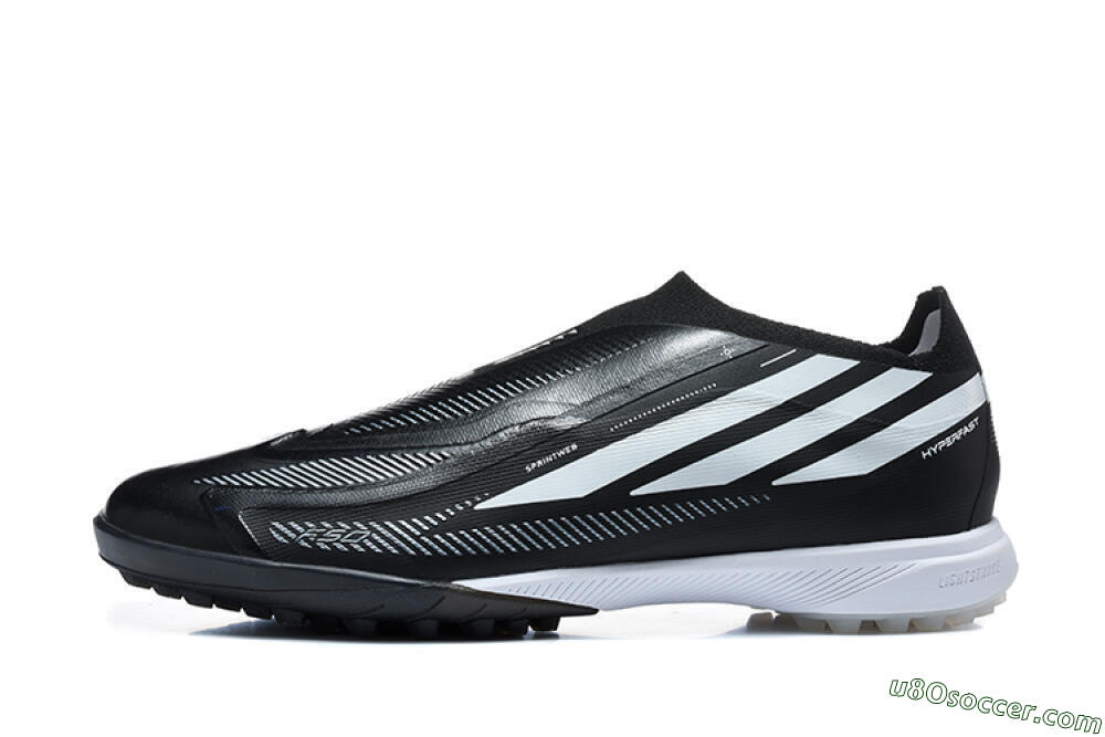 Adidas F50 Hyperfast Pro TF Artificial Turf Soccer Shoes - Black/Core Black/Cloud White 2