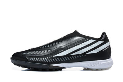 Adidas F50 Hyperfast Pro TF Artificial Turf Soccer Shoes - Black/Core Black/Cloud White