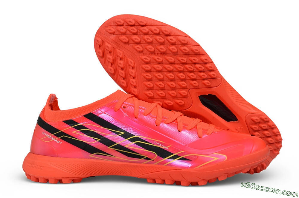 Adidas F50 Hyperfast Elite TF Artificial Turf Soccer Shoes - Orange/Solar Orange/Core Black 1