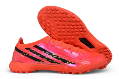 Adidas F50 Hyperfast Elite TF Artificial Turf Soccer Shoes - Orange/Solar Orange/Core Black