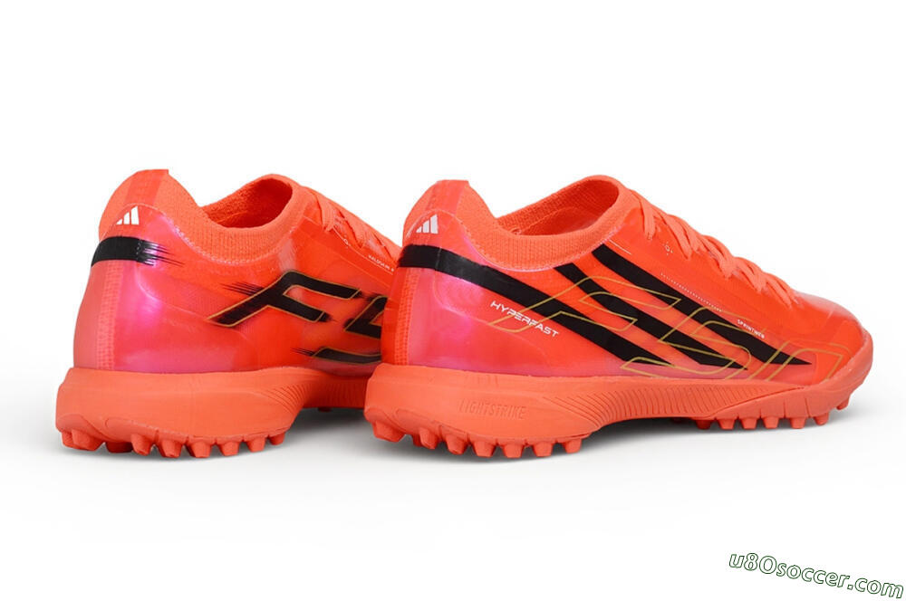 Adidas F50 Hyperfast Elite TF Artificial Turf Soccer Shoes - Orange/Solar Orange/Core Black 6