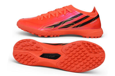 Adidas F50 Hyperfast Elite TF Artificial Turf Soccer Shoes - Orange/Solar Orange/Core Black