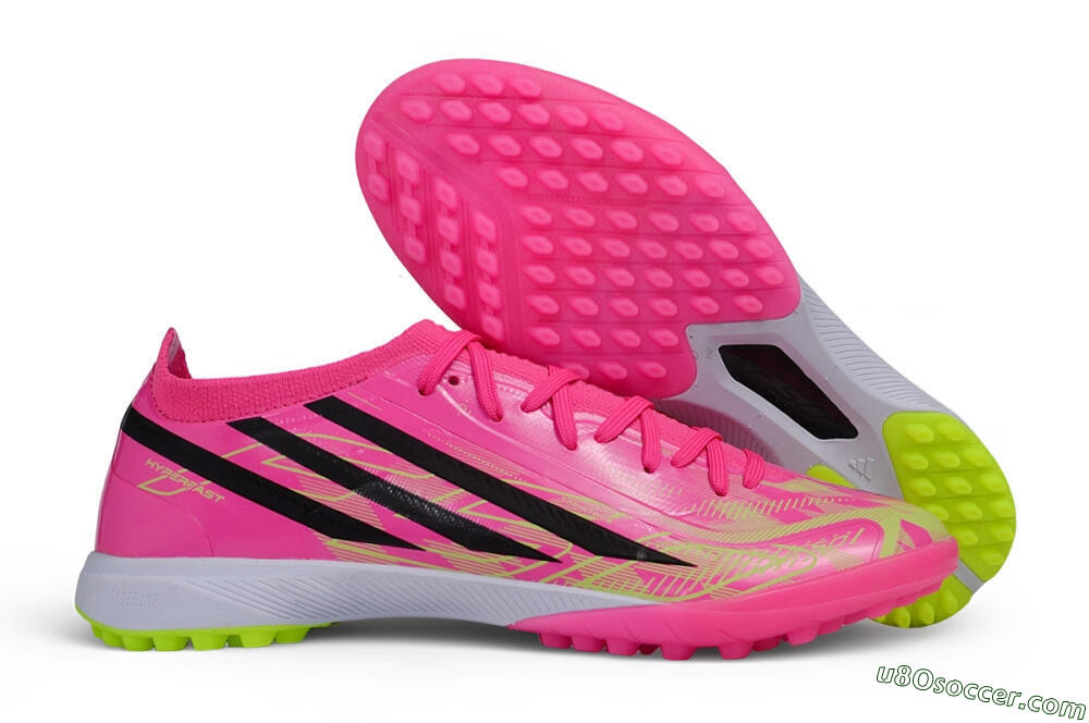 Adidas F50 Hyperfast Elite TF Artificial Turf Soccer Shoes - Pink/Lucid Pink/Black 1