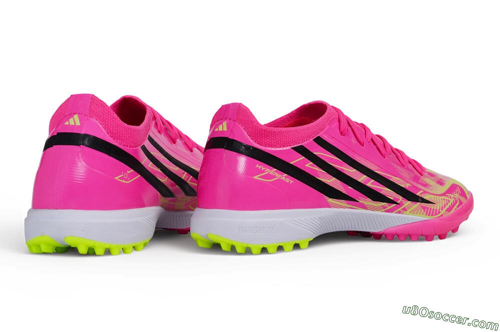 Adidas F50 Hyperfast Elite TF Artificial Turf Soccer Shoes - Pink/Lucid Pink/Black 6