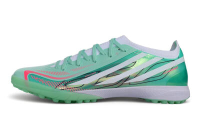 Adidas F50 Hyperfast Elite TF Artificial Turf Soccer Shoes - Green/Mint Green/Lucid Pink