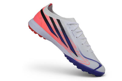Adidas F50 Hyperfast Elite TF Artificial Turf Soccer Shoes - White/Solar Red/Lucid Blue