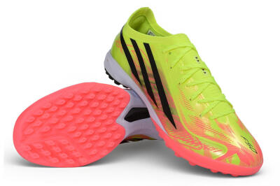 Adidas F50 Hyperfast Elite TF Artificial Turf Soccer Shoes - Yellow/Solar Yellow/Lucid Pink