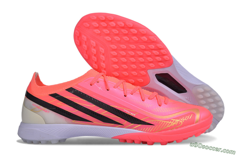 Adidas F50 Hyperfast Elite TF Artificial Turf Soccer Shoes - Pink/Solar Pink/Black 1