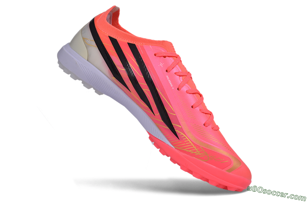 Adidas F50 Hyperfast Elite TF Artificial Turf Soccer Shoes - Pink/Solar Pink/Black 4