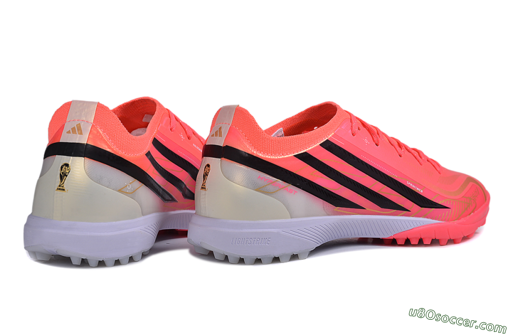 Adidas F50 Hyperfast Elite TF Artificial Turf Soccer Shoes - Pink/Solar Pink/Black 6