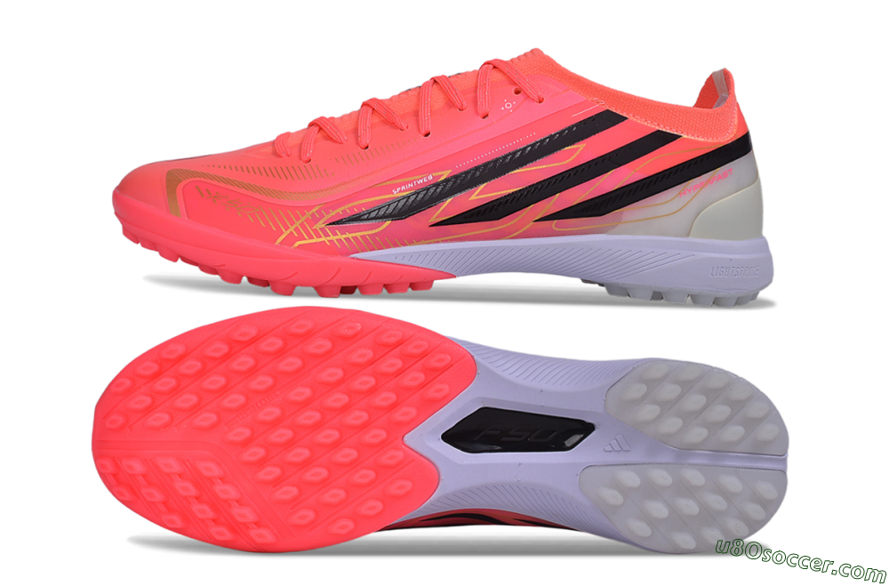 Adidas F50 Hyperfast Elite TF Artificial Turf Soccer Shoes - Pink/Solar Pink/Black 0