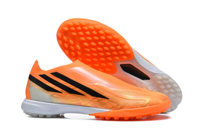 Adidas F50 Pro Laceless TF Artificial Turf Soccer Shoes - Orange/Solar Orange/Core Black