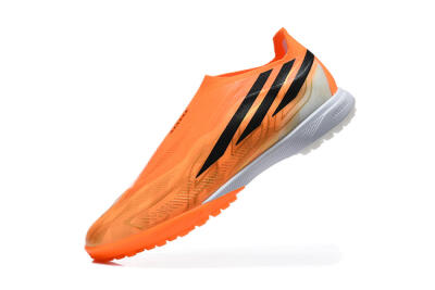 Adidas F50 Pro Laceless TF Artificial Turf Soccer Shoes - Orange/Solar Orange/Core Black