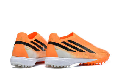 Adidas F50 Pro Laceless TF Artificial Turf Soccer Shoes - Orange/Solar Orange/Core Black