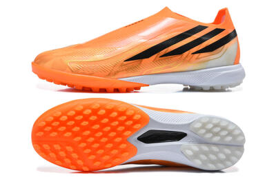 Adidas F50 Pro Laceless TF Artificial Turf Soccer Shoes - Orange/Solar Orange/Core Black