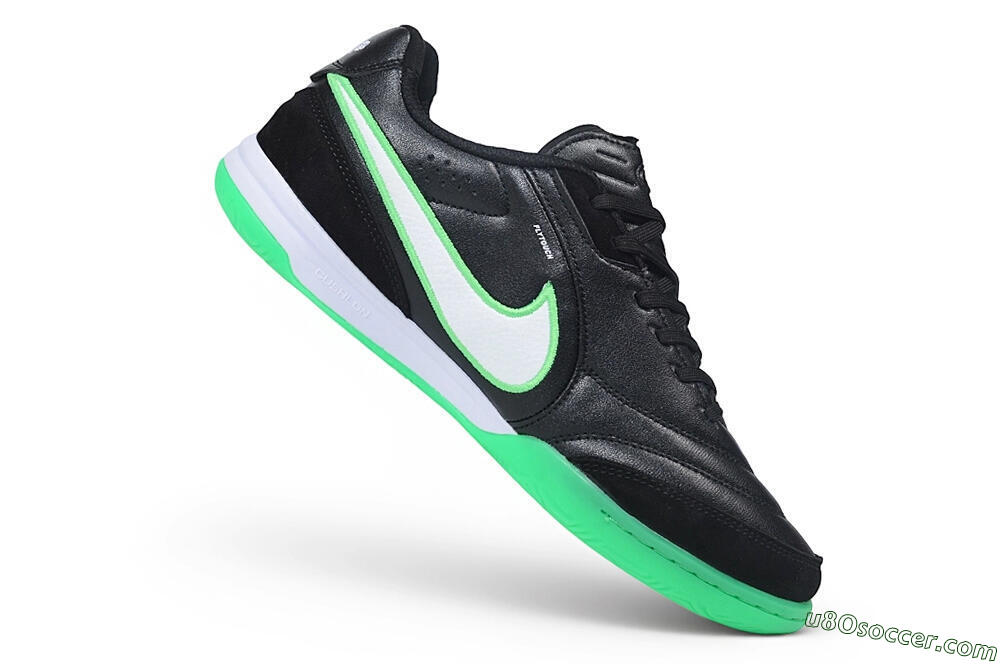 Nike Tiempo Legend SE IC Indoor & Futsal Soccer Shoes - Black/Electric Green/Summit White 4