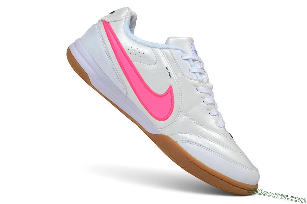 Nike Tiempo Legend SE IC Indoor & Futsal Soccer Shoes - White/Pearl White/Hot Pink 4