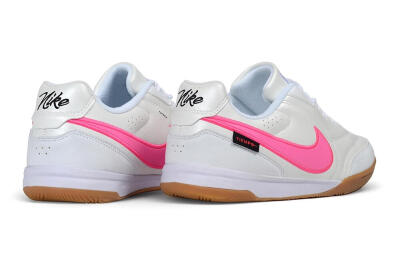 Nike Tiempo Legend SE IC Indoor & Futsal Soccer Shoes - White/Pearl White/Hot Pink