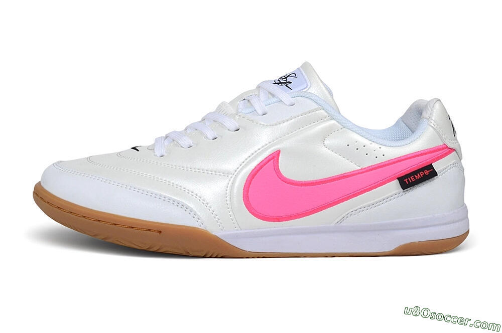 Nike Tiempo Legend SE IC Indoor & Futsal Soccer Shoes - White/Pearl White/Hot Pink 2