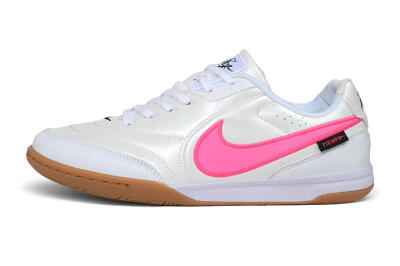 Nike Tiempo Legend SE IC Indoor & Futsal Soccer Shoes - White/Pearl White/Hot Pink