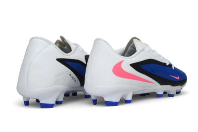 Nike Phantom 6 Elite Low FG Firm Ground Soccer Cleats - White/Baltic Blue/Pink Blast