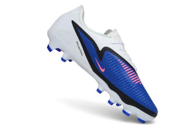 Nike Phantom 6 Elite Low FG Firm Ground Soccer Cleats - White/Baltic Blue/Pink Blast