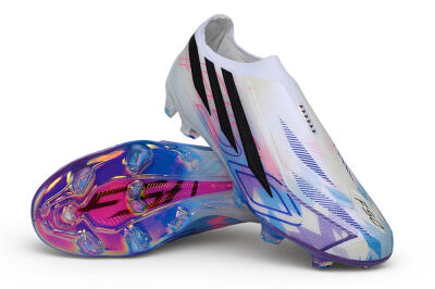 Adidas F50 Hyperfast Elite Laceless FG Firm Ground Soccer Cleats - White/Core Black/Lucid Pink