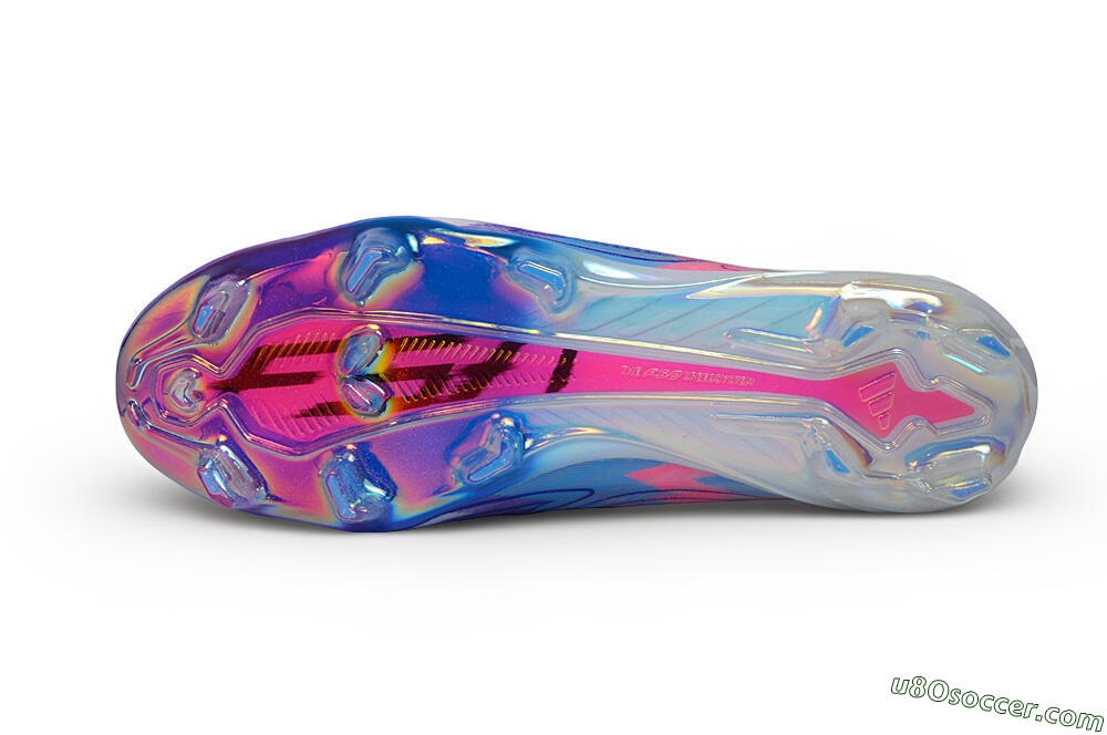 Adidas F50 Hyperfast Elite Laceless FG Firm Ground Soccer Cleats - White/Core Black/Lucid Pink 6