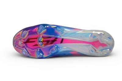 Adidas F50 Hyperfast Elite Laceless FG Firm Ground Soccer Cleats - White/Core Black/Lucid Pink