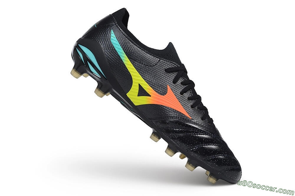Mizuno Morelia Neo 4 FG Firm Ground Soccer Cleats - Black/Black/Multi-Color 4