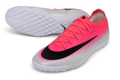 Nike Air Zoom Mercurial Vapor 17 Pro TF Artificial Turf Soccer Shoes - Pink/Hyper Pink/Platinum White