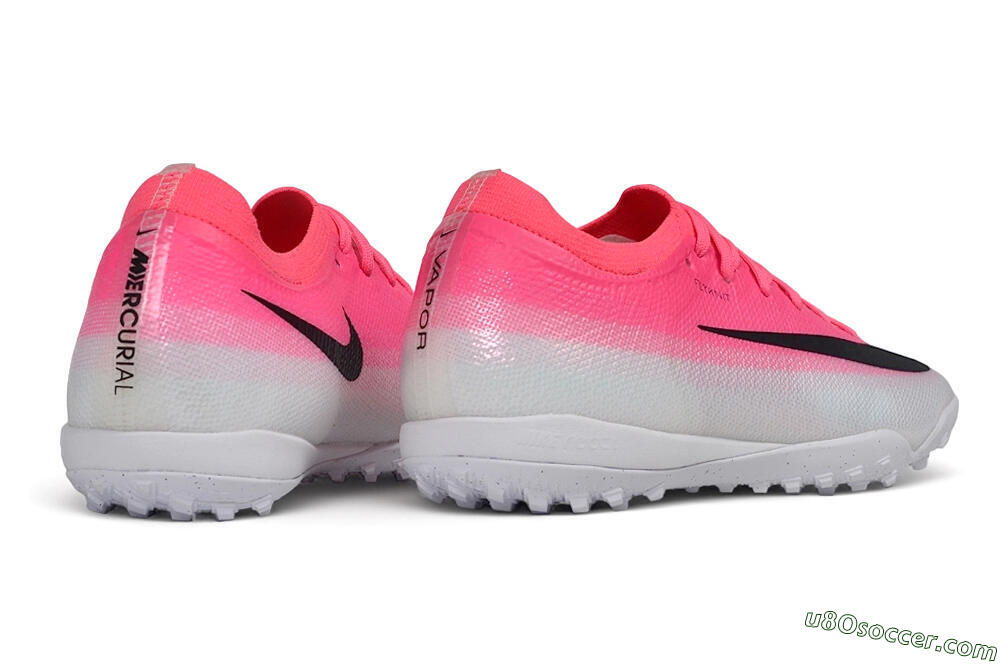 Nike Air Zoom Mercurial Vapor 17 Pro TF Artificial Turf Soccer Shoes - Pink/Hyper Pink/Platinum White 6