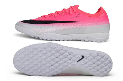 Nike Air Zoom Mercurial Vapor 17 Pro TF Artificial Turf Soccer Shoes - Pink/Hyper Pink/Platinum White