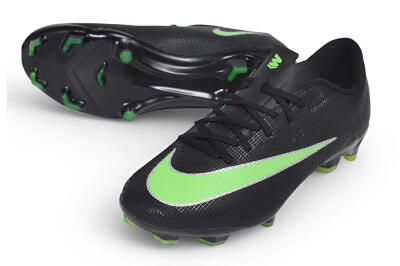 Nike Air Zoom Mercurial Superfly 11 Elite FG Firm Ground Soccer Cleats - Black/Black/Electric Green