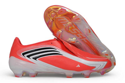 Messi x Adidas F50 Elite FG Firm Ground Soccer Cleats - Red/Solar Red/White