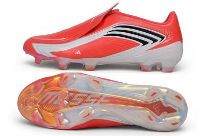 Messi x Adidas F50 Elite FG Firm Ground Soccer Cleats - Red/Solar Red/White