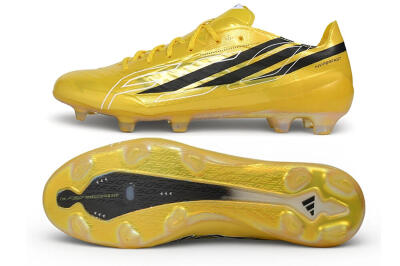 Adidas F50 Hyperfast Evo FG Firm Ground Soccer Cleats - Yellow/Solar Gold/Core Black