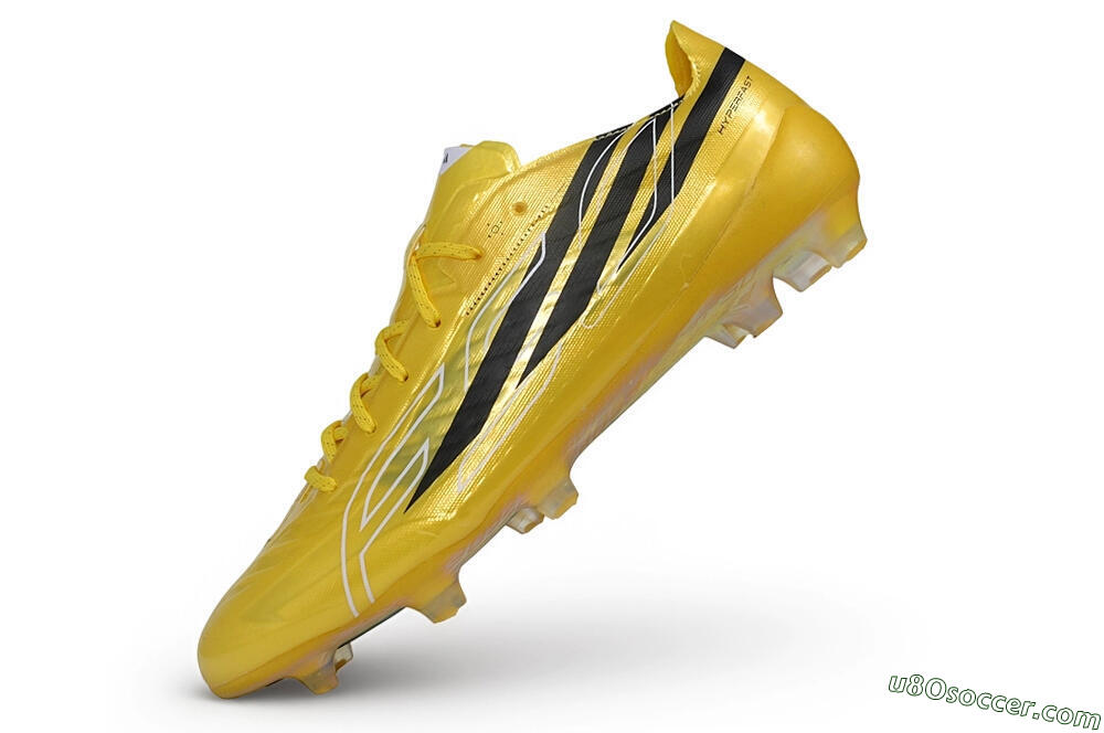 Adidas F50 Hyperfast Evo FG Firm Ground Soccer Cleats - Yellow/Solar Gold/Core Black 5