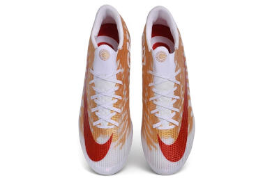Nike Air Zoom Mercurial Superfly 11 Elite AG Artificial Grass Soccer Cleats - White/Metallic Gold/Bright Crimson