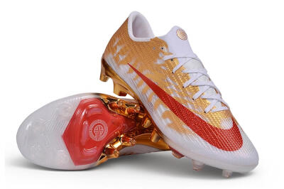 Nike Air Zoom Mercurial Superfly 11 Elite AG Artificial Grass Soccer Cleats - White/Metallic Gold/Bright Crimson