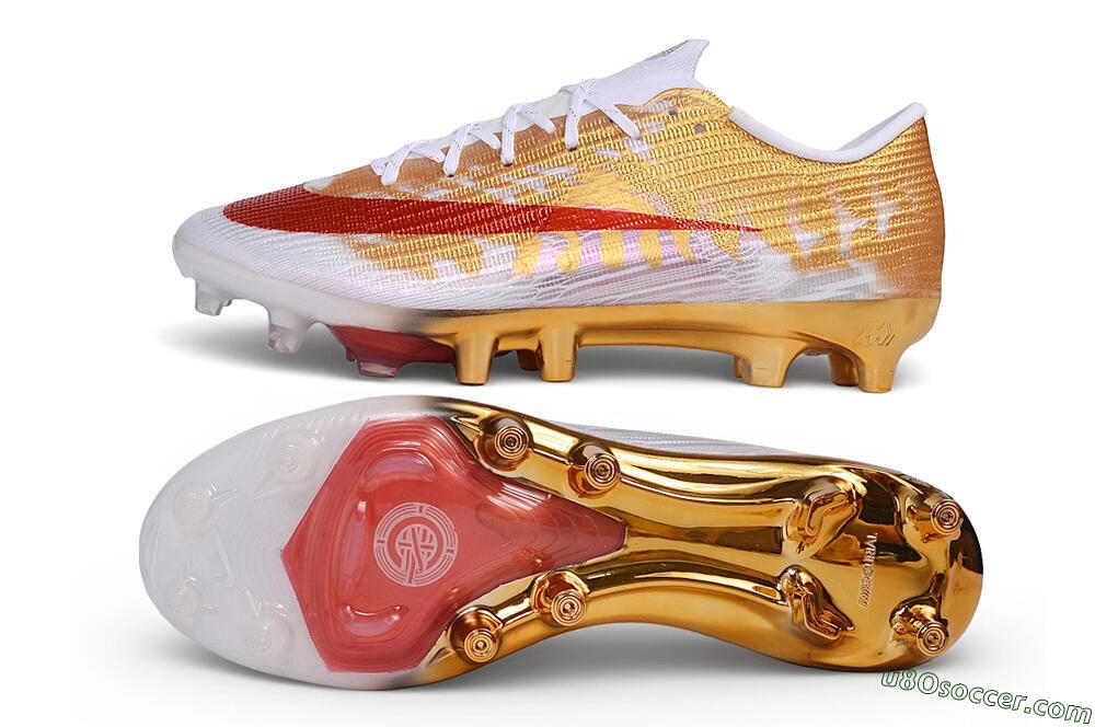 Nike Air Zoom Mercurial Superfly 11 Elite AG Artificial Grass Soccer Cleats - White/Metallic Gold/Bright Crimson 0