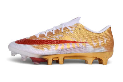 Nike Air Zoom Mercurial Superfly 11 Elite AG Artificial Grass Soccer Cleats - White/Metallic Gold/Bright Crimson