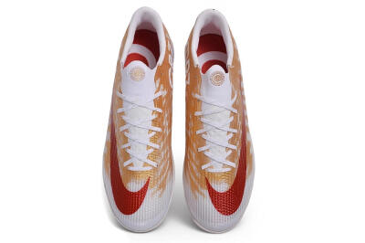 Nike Air Zoom Mercurial Superfly 11 Elite TF Artificial Turf Soccer Shoes - White/Metallic Gold/University Red
