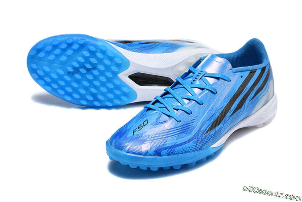 Adidas F50 Pro TF Artificial Turf Soccer Shoes - Blue/Lucid Blue/Core Black 3