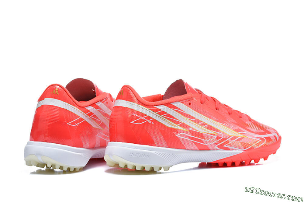 Adidas F50 Pro TF Artificial Turf Soccer Shoes - Red/Solar Red/White 9