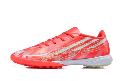 Adidas F50 Pro TF Artificial Turf Soccer Shoes - Red/Solar Red/White