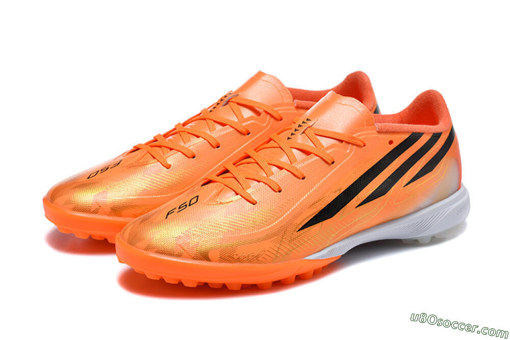 Adidas F50 Pro TF Artificial Turf Soccer Shoes - Orange/Solar Orange/Core Black 5